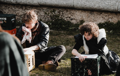 Utrinki z bralnih uprizoritev 10-minutnih besedil študentov AGRFT <em>Foto: Maša Pirc</em>