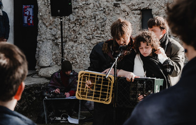 Utrinki z bralnih uprizoritev 10-minutnih besedil študentov AGRFT <em>Foto: Maša Pirc</em>