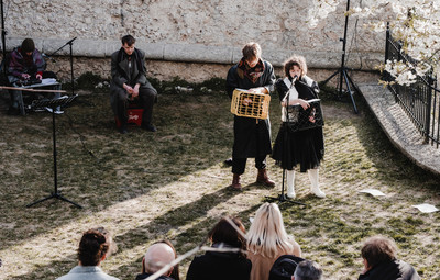 Utrinki z bralnih uprizoritev 10-minutnih besedil študentov AGRFT <em>Foto: Maša Pirc</em>