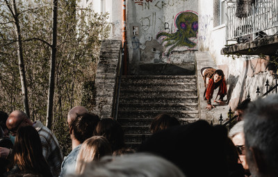 Utrinki z bralnih uprizoritev 10-minutnih besedil študentov AGRFT <em>Foto: Maša Pirc</em>