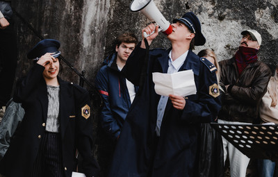 Utrinki z bralnih uprizoritev 10-minutnih besedil študentov AGRFT <em>Foto: Maša Pirc</em>