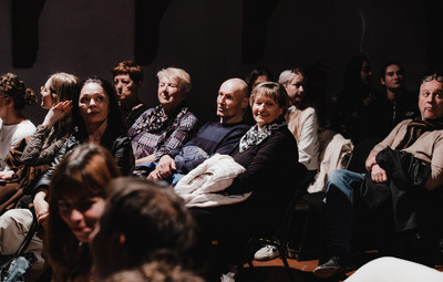 Utrinki z bralnih uprizoritev 10-minutnih besedil študentov AGRFT <em>Foto: Maša Pirc</em>