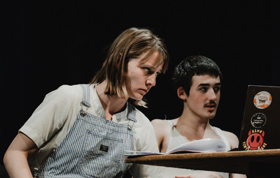 Utrinki z bralnih uprizoritev 10-minutnih besedil študentov AGRFT <em>Foto: Maša Pirc</em>