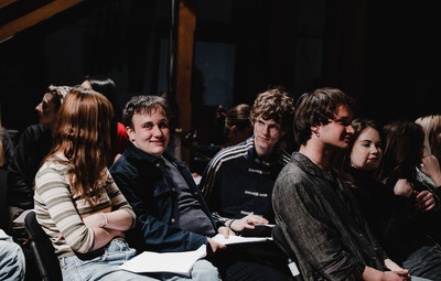 Utrinki z bralnih uprizoritev 10-minutnih besedil študentov AGRFT <em>Foto: Maša Pirc</em>