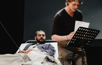 Utrinki z bralnih uprizoritev 10-minutnih besedil študentov AGRFT <em>Foto: Maša Pirc</em>