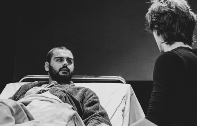 Utrinki z bralnih uprizoritev 10-minutnih besedil študentov AGRFT <em>Foto: Maša Pirc</em>