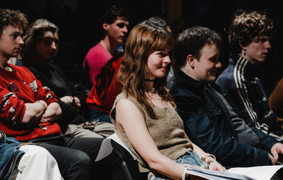 Utrinki z bralnih uprizoritev 10-minutnih besedil študentov AGRFT <em>Foto: Maša Pirc</em>