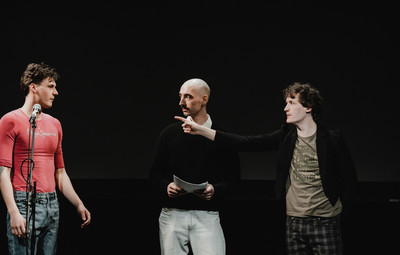 Utrinki z bralnih uprizoritev 10-minutnih besedil študentov AGRFT <em>Foto: Maša Pirc</em>