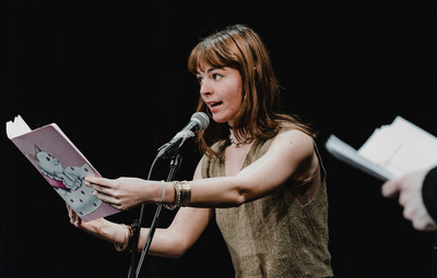 Utrinki z bralnih uprizoritev 10-minutnih besedil študentov AGRFT <em>Foto: Maša Pirc</em>