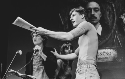 Utrinki z bralnih uprizoritev 10-minutnih besedil študentov AGRFT <em>Foto: Maša Pirc</em>