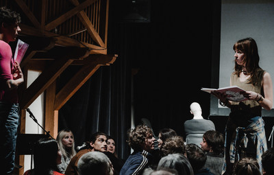 Utrinki z bralnih uprizoritev 10-minutnih besedil študentov AGRFT <em>Foto: Maša Pirc</em>