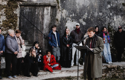 Utrinki z bralnih uprizoritev 10-minutnih besedil študentov AGRFT <em>Foto: Maša Pirc</em>