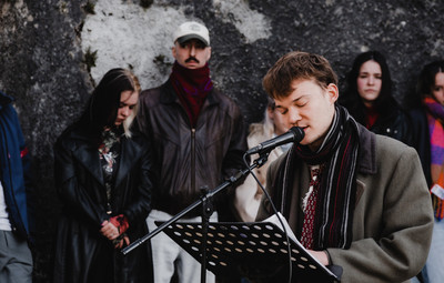 Utrinki z bralnih uprizoritev 10-minutnih besedil študentov AGRFT <em>Foto: Maša Pirc</em>