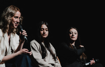 Utrinki s projekcije filma Novi sošolci in pogovora z ustvarjalci <em>Foto: Maša Pirc</em>