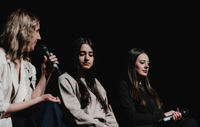 Utrinki s projekcije filma Novi sošolci in pogovora z ustvarjalci <em>Foto: Maša Pirc</em>
