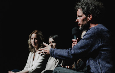 Utrinki s projekcije filma Novi sošolci in pogovora z ustvarjalci <em>Foto: Maša Pirc</em>