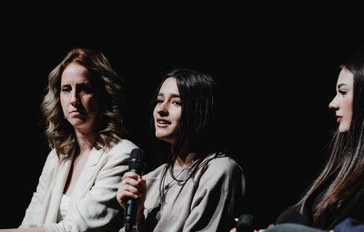 Utrinki s projekcije filma Novi sošolci in pogovora z ustvarjalci <em>Foto: Maša Pirc</em>