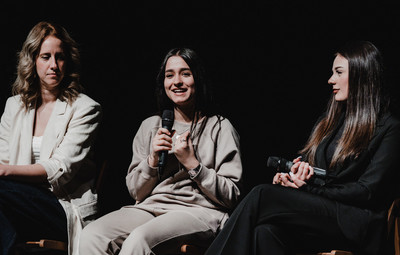 Utrinki s projekcije filma Novi sošolci in pogovora z ustvarjalci <em>Foto: Maša Pirc</em>