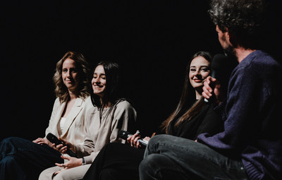 Utrinki s projekcije filma Novi sošolci in pogovora z ustvarjalci <em>Foto: Maša Pirc</em>