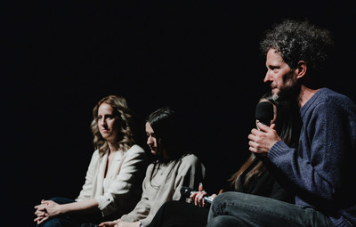 Utrinki s projekcije filma Novi sošolci in pogovora z ustvarjalci <em>Foto: Maša Pirc</em>