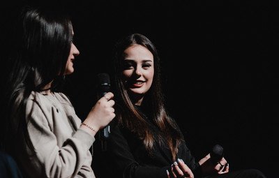 Utrinki s projekcije filma Novi sošolci in pogovora z ustvarjalci <em>Foto: Maša Pirc</em>