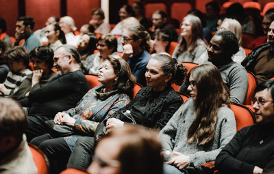Utrinki s projekcije filma Novi sošolci in pogovora z ustvarjalci <em>Foto: Maša Pirc</em>