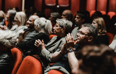 Utrinki s projekcije filma Novi sošolci in pogovora z ustvarjalci <em>Foto: Maša Pirc</em>