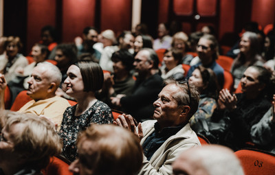 Utrinki s projekcije filma Novi sošolci in pogovora z ustvarjalci <em>Foto: Maša Pirc</em>