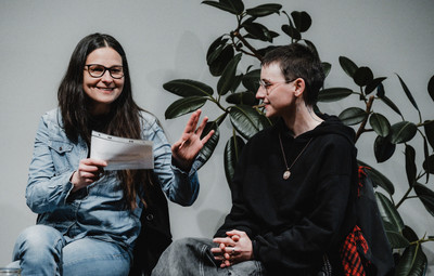 Utrinki z okrogle mize Med dramskim in gledališkim besedilom <em>Foto: Maša Pirc</em>