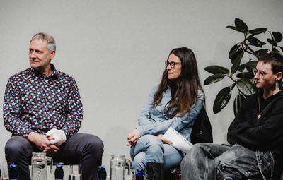 Utrinki z okrogle mize Med dramskim in gledališkim besedilom <em>Foto: Maša Pirc</em>