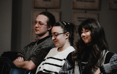 Utrinki z okrogle mize Med dramskim in gledališkim besedilom <em>Foto: Maša Pirc</em>