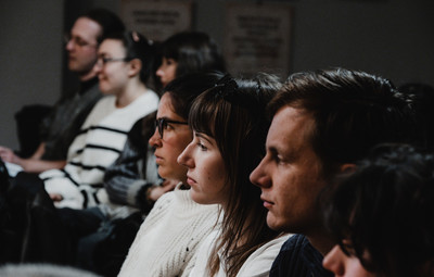 Utrinki z okrogle mize Med dramskim in gledališkim besedilom <em>Foto: Maša Pirc</em>