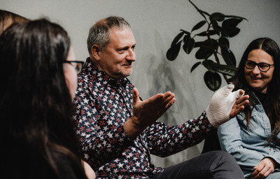 Utrinki z okrogle mize Med dramskim in gledališkim besedilom <em>Foto: Maša Pirc</em>