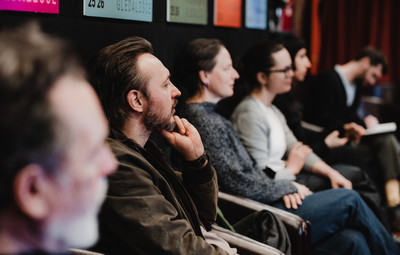 Utrinki s pogovora o(b) knjigi Urjenja v nestrinjanju <em>Foto: Maša Pirc</em>