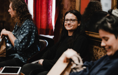 Utrinki s pogovora o(b) knjigi Urjenja v nestrinjanju <em>Foto: Maša Pirc</em>