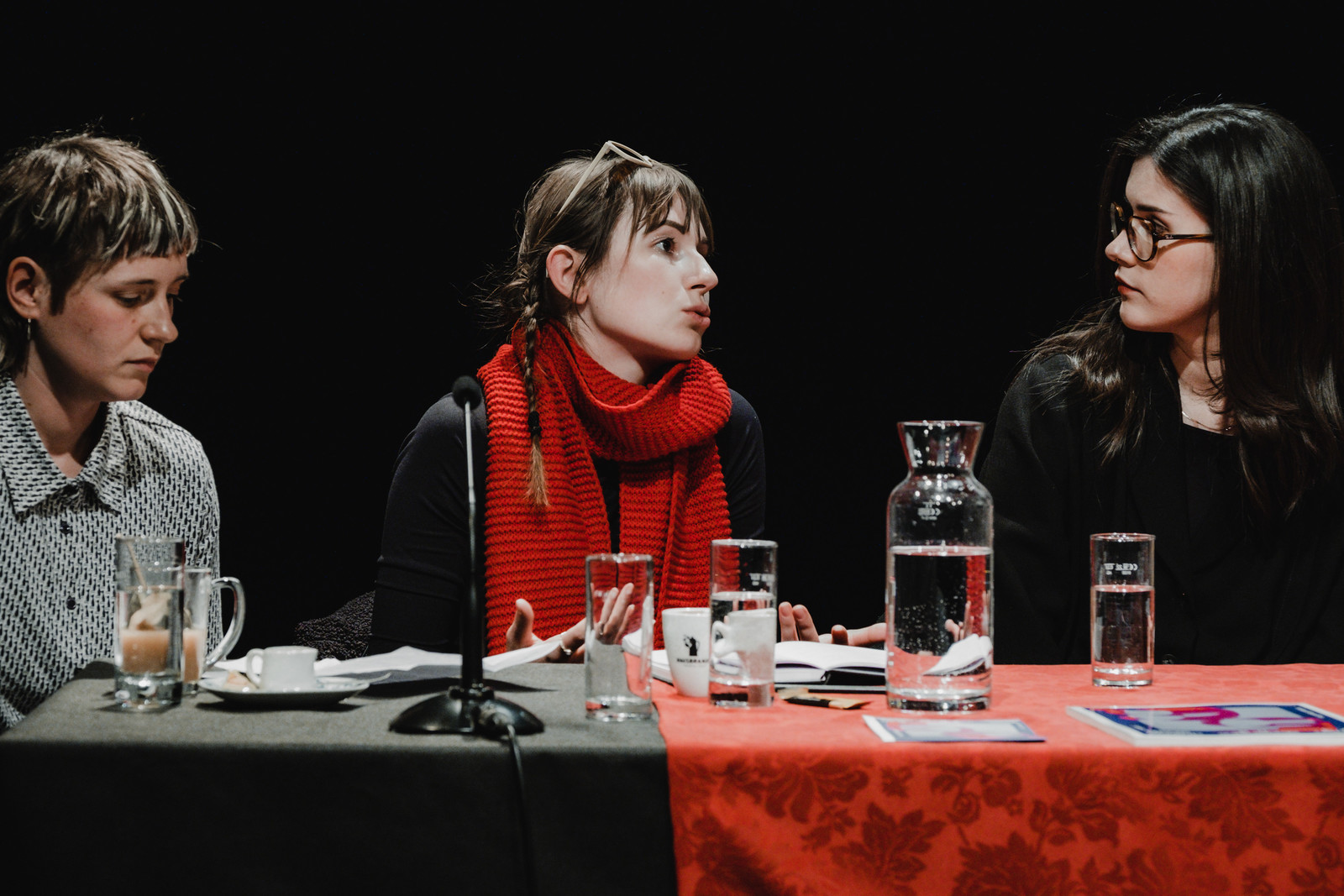 Utrinki z okrogle mize Reprezentacija žensk: Pregled stanja v slovenski gledališki krajini <em>Foto: Maša Pirc</em>