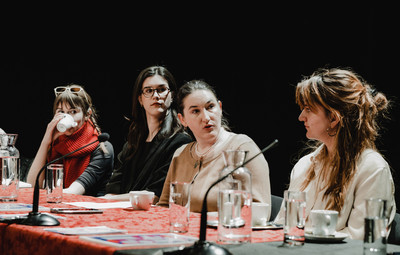 Utrinki z okrogle mize Reprezentacija žensk: Pregled stanja v slovenski gledališki krajini <em>Foto: Maša Pirc</em>