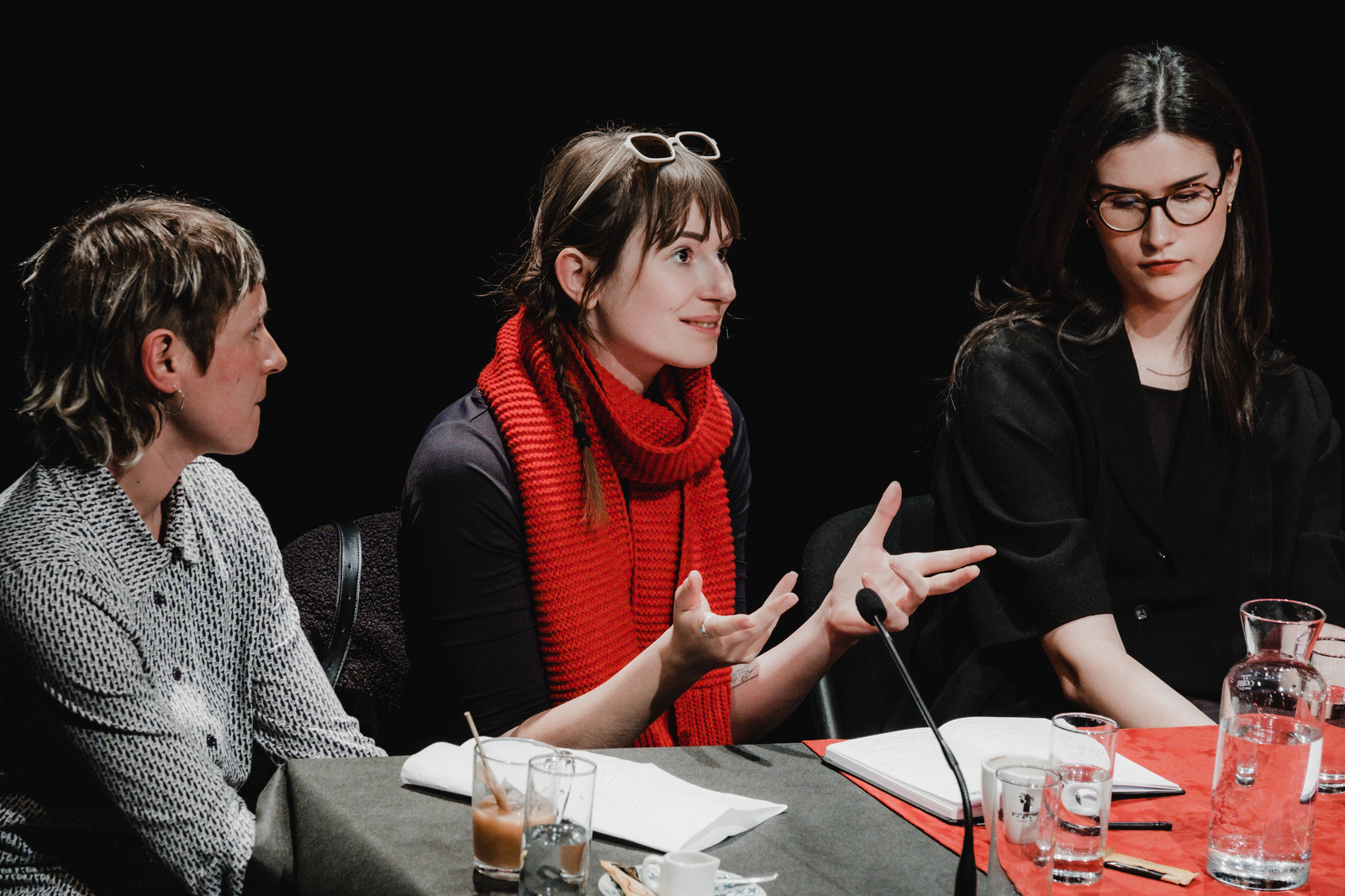 Utrinki z okrogle mize Reprezentacija žensk: Pregled stanja v slovenski gledališki krajini <em>Foto: Maša Pirc</em>