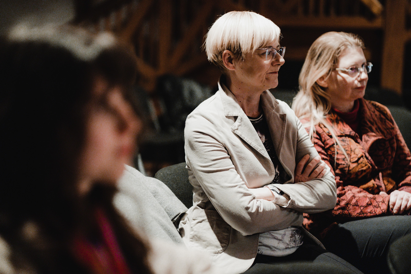 Utrinki z okrogle mize Reprezentacija žensk: Pregled stanja v slovenski gledališki krajini <em>Foto: Maša Pirc</em>