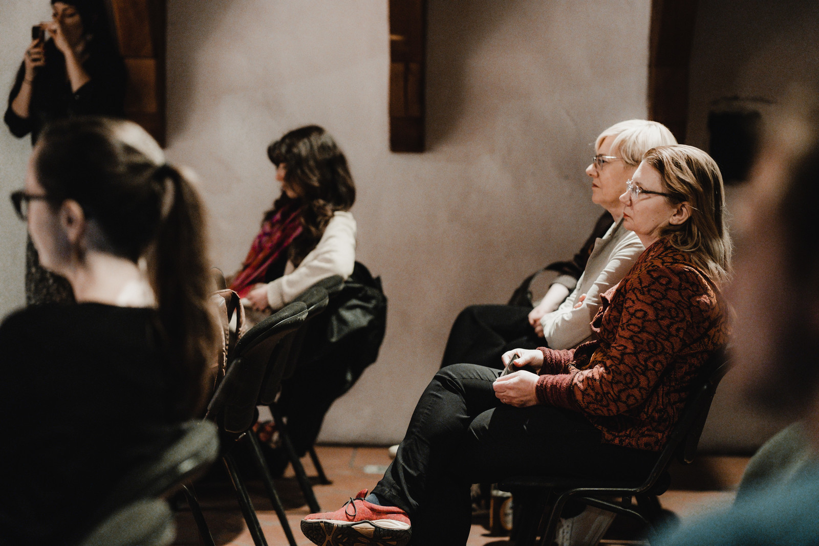 Utrinki z okrogle mize Reprezentacija žensk: Pregled stanja v slovenski gledališki krajini <em>Foto: Maša Pirc</em>