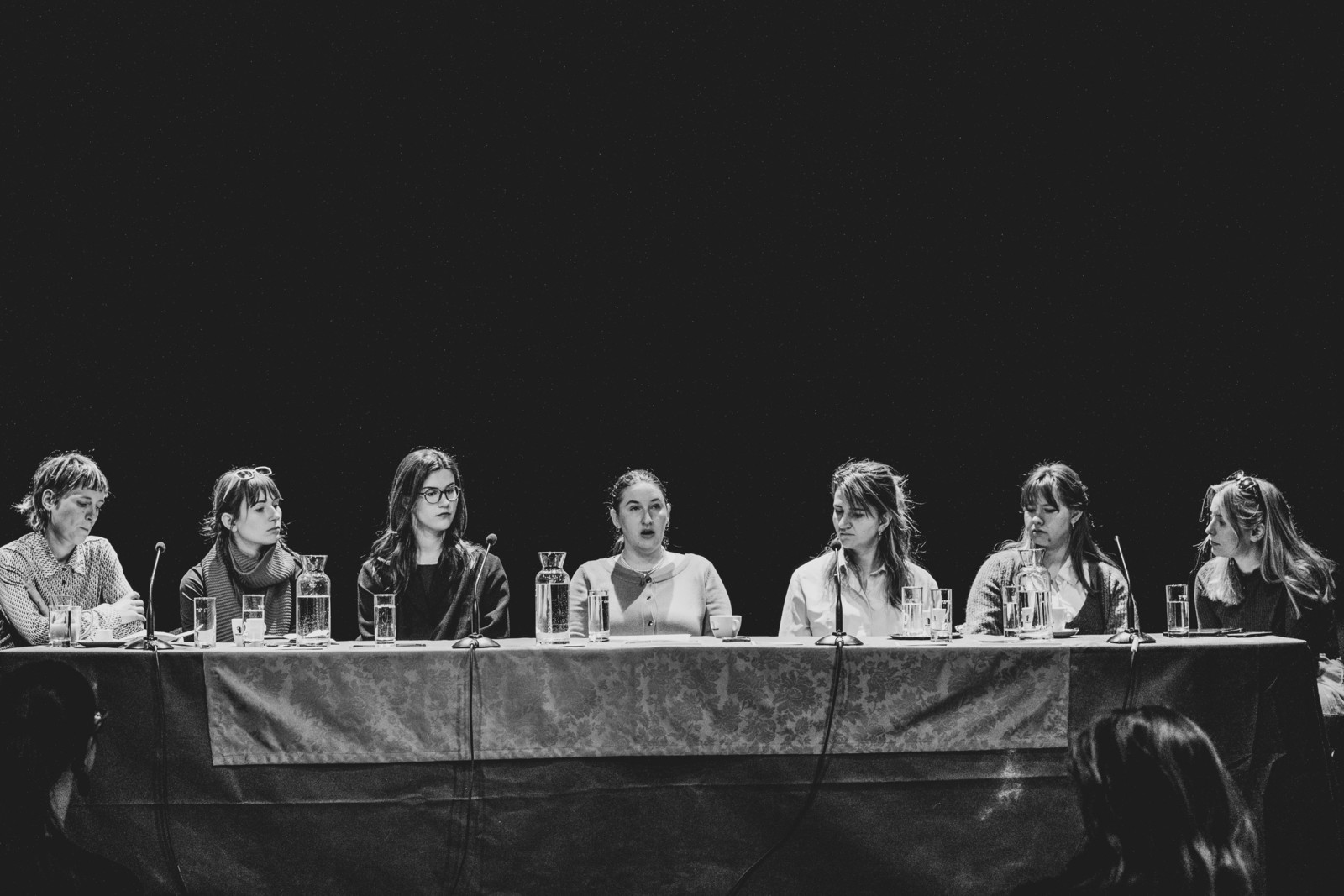Utrinki z okrogle mize Reprezentacija žensk: Pregled stanja v slovenski gledališki krajini <em>Foto: Maša Pirc</em>