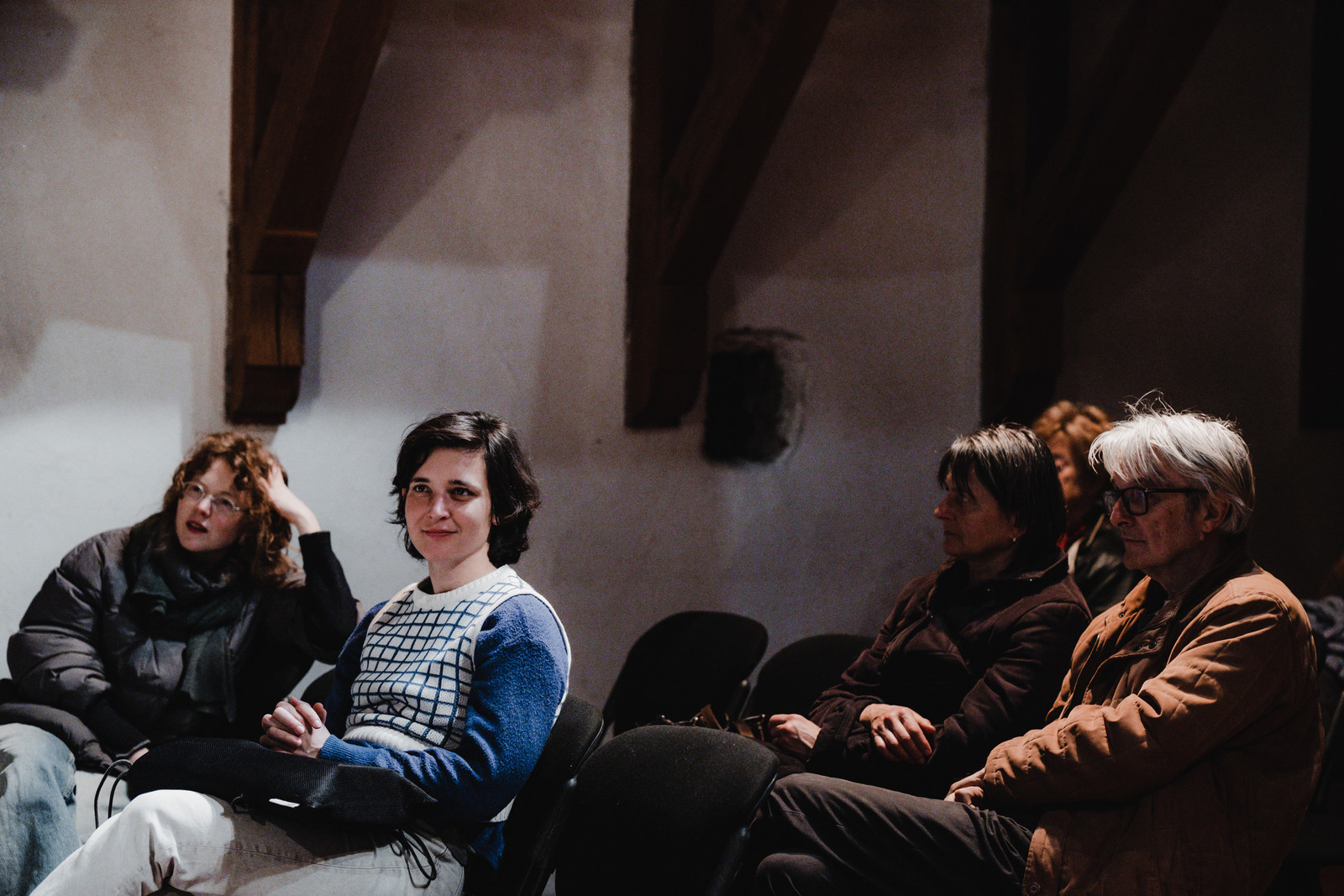 Utrinki z žive izvedbe radijske igre Neže Lučka Peterlin: Jagnje <em>Foto: Maša Pirc</em>