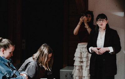 Utrinki z bralnih uprizoritev in okrogle mize, posvečene Zofki Kveder: Zofka Kveder – dramatičarka in gledališka kulturna posrednica <em>Foto: Maša Pirc</em>