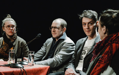 Utrinki z Okrogle mize Hiša za goste: Umetniška svoboda na kocki - gledališče v politično zaznamovanih kontekstih <em>Foto: Maša Pirc</em>