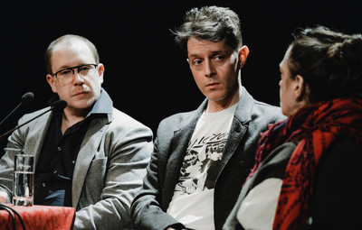 Utrinki z Okrogle mize Hiša za goste: Umetniška svoboda na kocki - gledališče v politično zaznamovanih kontekstih <em>Foto: Maša Pirc</em>