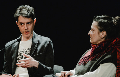 Utrinki z Okrogle mize Hiša za goste: Umetniška svoboda na kocki - gledališče v politično zaznamovanih kontekstih <em>Foto: Maša Pirc</em>