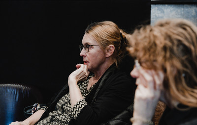 Utrinki s pogovora in predstavitve praktične gledališke delavnice ter projekta Slovenščina kot drugi in tuji jezik <em>Foto: Maša Pirc</em>