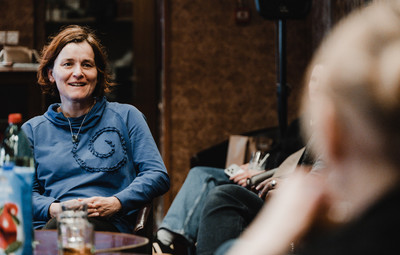 Utrinki s pogovora in predstavitve praktične gledališke delavnice ter projekta Slovenščina kot drugi in tuji jezik <em>Foto: Maša Pirc</em>