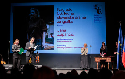 Utrinki s sklepne slovesnosti 56. Tedna slovenske drame <em>Foto: Sandi Fišer/Mediaspeed za PGK</em>