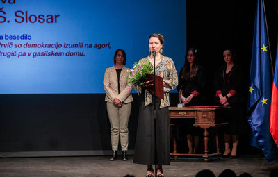 Utrinki s sklepne slovesnosti 56. Tedna slovenske drame <em>Foto: Sandi Fišer/Mediaspeed za PGK</em>